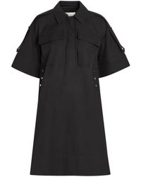 3.1 Phillip Lim - Mini Utility Shift Shirt Stud-Embellished Dress - Lyst