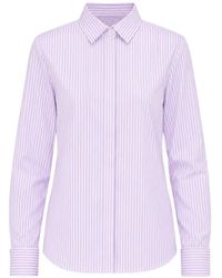 Fay - Striped Long-Sleeve Shirt - Lyst