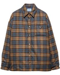 Prada - チェック ジャケット - Lyst