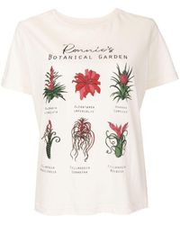 Isolda - Ronnie's Botanical Garden Cotton T-shirt - Lyst