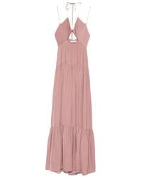 Patrizia Pepe - Cut-Out Detail Maxi Dress - Lyst