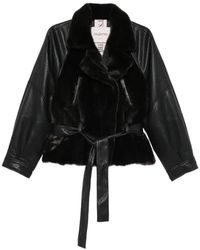 VALENTINI 1972 - Faux-Fur Belted Jacket - Lyst