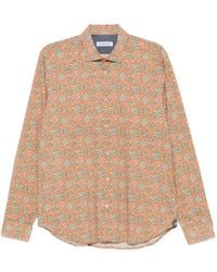 Manuel Ritz - Chemise Fleurie À Manches Longues - Lyst