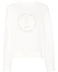 Eleventy - Logo-Print Cotton Sweatshirt - Lyst