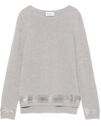 AROVESCIO - Pullover Mit Metallic-Besatz - Lyst