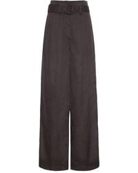 Adam Lippes - Cotton Trousers - Lyst