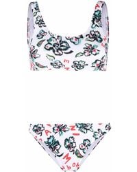Emporio Armani - Bikini con motivo floral - Lyst