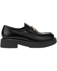Love Moschino - 35Mm Logo-Plaque Leather Loafers - Lyst