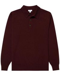 Sunspel - Cashmere Knitted Polo Shirt - Lyst
