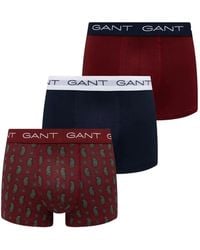 GANT - Paisley-Print Logo-Waistband Boxers (Set Of Three) - Lyst