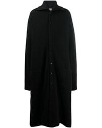 Yohji Yamamoto - Fine-Knit Ankle-Length Coat - Lyst
