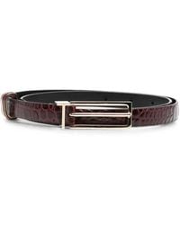 Tom Ford - Croc-Effect Leather Belt - Lyst