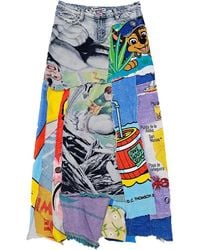 Borbala - Midi-Rok Met Print - Lyst