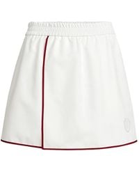 Brunello Cucinelli - Nylon Mini Skirt With Logo - Lyst