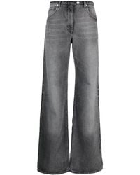 Courreges - Stonewashed Low-rise Wide-leg Jeans - Lyst