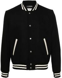 Saint Laurent - Teddy Varsity Jacket - Lyst