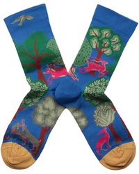 Bonne Maison - Le Tapis Graphic-Intarsia Socks - Lyst