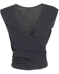 Mantu - Wrap-Tie Blouse - Lyst