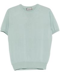 Canali - Short-Sleeve Knitted T-Shirt - Lyst