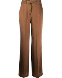 Semicouture - High-waisted Straight-leg Trousers - Lyst