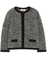 Valentino Garavani - Linen And Lurex Knitted Jacket - Lyst