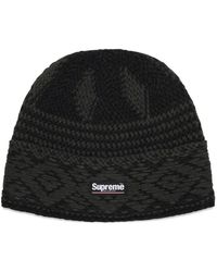 Supreme - Beanie Mit Logo-Patch - Lyst
