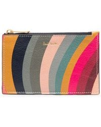 Paul Smith - Swirl Zipped Leather Wallet - Lyst