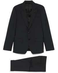 Lardini - Brooch-Detail Suit - Lyst