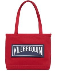 Vilebrequin - Sac de plage en coton à logo appliqué - Lyst