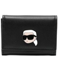 Karl Lagerfeld - Small K/ikonik Leather Wallet - Lyst