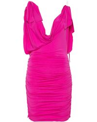 The Attico - Fuchsia Mini Dress - Lyst