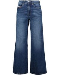 DIESEL - 1978 D-Akemi Wide-Leg-Jeans - Lyst