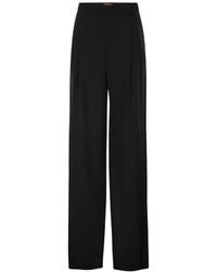 Max Mara - Pantalon Palazzo En Crêpe Texturé - Lyst