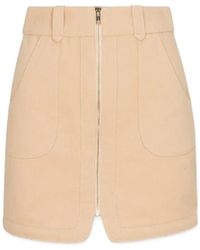Hevron - Minijupe Nora À Fermeture Zippée - Lyst