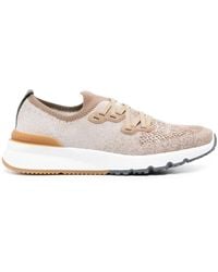 Brunello Cucinelli - メッシュパネル スニーカー - Lyst
