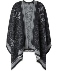 Pinko - Love Birds Wool Poncho - Lyst