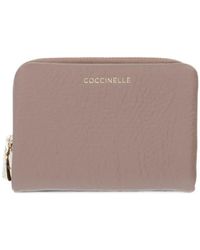 Coccinelle - Medium C-Me Grained-Leather Zip-Around Wallet - Lyst
