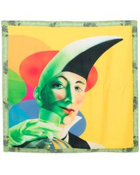 Kidsuper - Graphic-Print Silk Scarf - Lyst