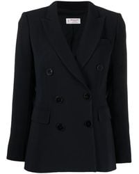Alberto Biani - Peak-Lapel Double-Breasted Blazer - Lyst