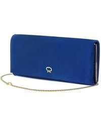Gianvito Rossi - Monica Suede Clutch Bag - Lyst