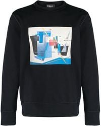 Kiton - Logo-print Cotton-blend Sweatshirt - Lyst