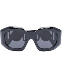 Versace - Medusa Square Sunglasses - Women's - Metal/acetate - Lyst