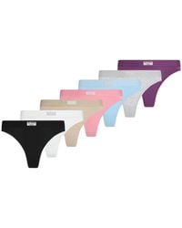 KARL LAGERFELD - Lot De Sept Strings Days Of The Week À Patch Logo - Lyst