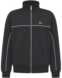 Lacoste - Sweat Zippé À Logo Brodé - Lyst