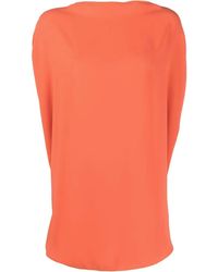 MM6 by Maison Margiela - Blouse Sans Manches À Col Montant - Lyst