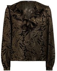 Etro - Ruffled Paisley Top - Lyst