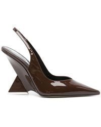 The Attico - Cheope 105mm Leather Pumps - Lyst