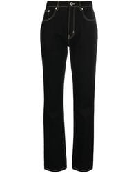KENZO - Logo-Patch Straight-Leg Jeans - Lyst