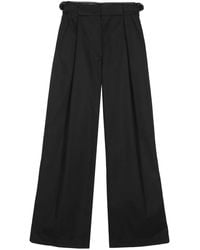 Emporio Armani - High-Waist Palazzo Pants - Lyst
