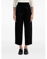 Benetton - Pantalones Anchos Con Solapa Con Botones - Lyst